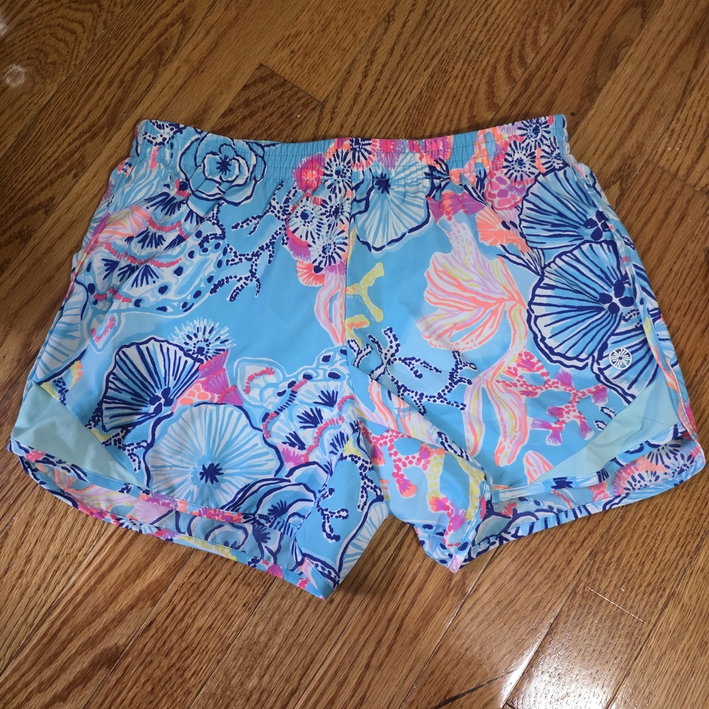 Lilly Pulitzer Vibrant Floral Athletic Shorts
